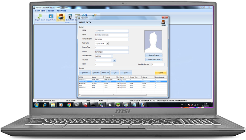 Aplikasi Cetak NISN
