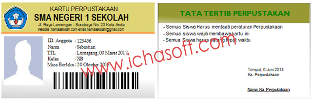 Desain Kartu Perpus