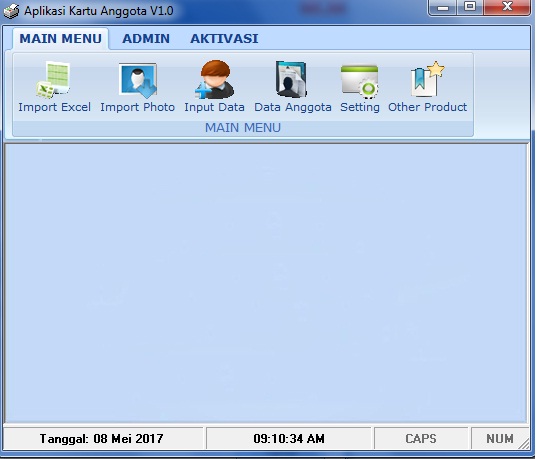 Software Cetak Kartu Anggota