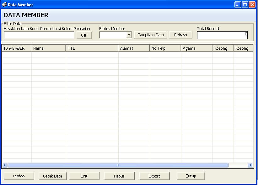 Input Data Member