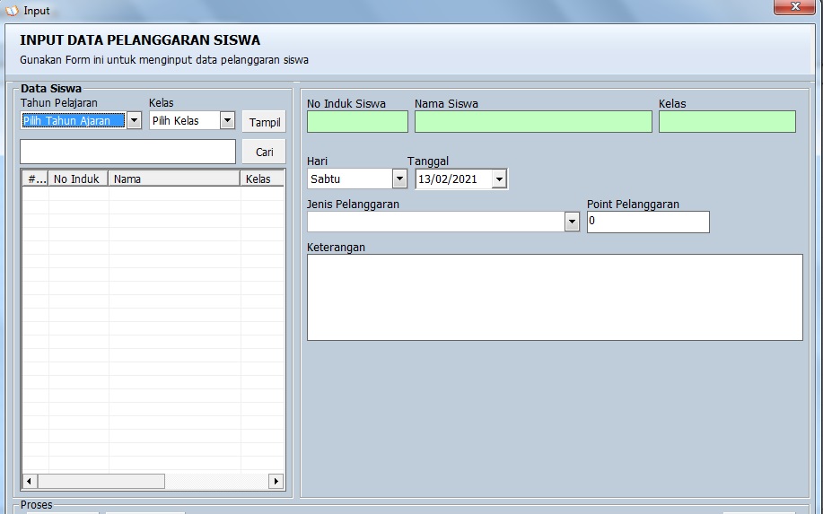 aplikasi BK Point Pelanggan Siswa