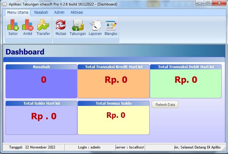dasboard - bank mini sekolah